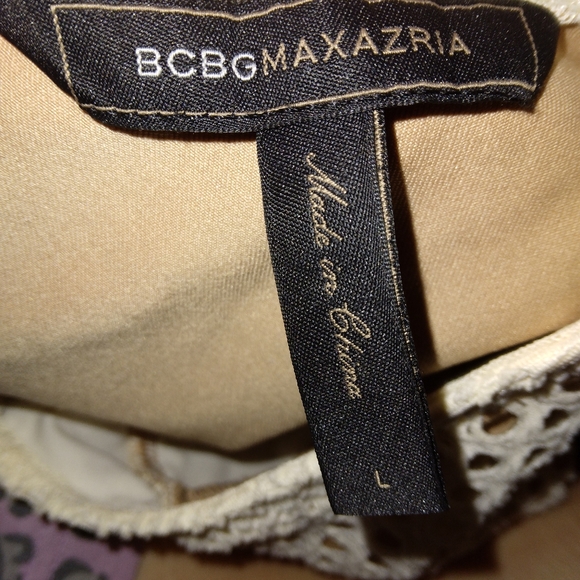 Womans White BCBG Super Cute Dress Tank Sz:L - Picture 2 of 3